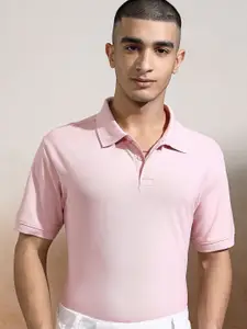 HIGHLANDER Men Polo Collar Relaxed T-shirt
