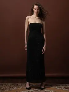 Vero Moda Off-Shoulder Bodycon Maxi Dress