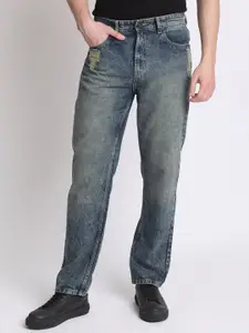 The Roadster Lifestyle Co. Men Relaxed Fit Pocket Distress Tinted Jeans