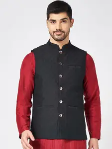 indus route by Pantaloons Men Woven-Design Nehru Jacket
