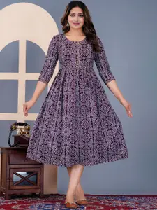 JALTHER Women Bandhani Printed Maternity Kurta