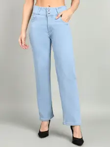 Nifty Women Straight Fit High-Rise Stretchable Jeans