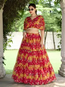 LOOKNBOOK ART Printed Ready to Wear Lehenga &