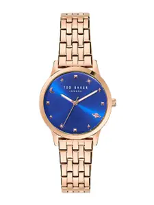 Ted Baker Women Dial & Stainless Steel Bracelet Style Straps Analogue Watch BKPFZS4049I