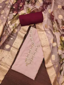 Maroosh Embellished Unstitched Dress Material