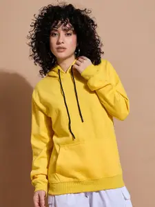 The Roadster Lifestyle Co Women Loose Fit Hooded Sweatshirt
