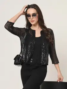 Style Quotient Women Embellished Crop Shrug