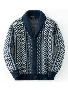 Mast & Harbour Men Printed Cardigan