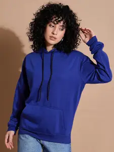 The Roadster Lifestyle Co Women Loose Fit Hooded Sweatshirt