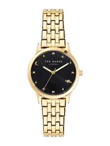 Ted Baker Women Embellished Dial & Stainless Steel Straps Analogue Watch BKPFZS4059I