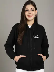 Jinfo Women Printed Hooded Sweatshirt