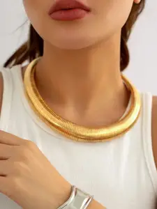 Senshi Brass Gold-Plated Antique Necklace