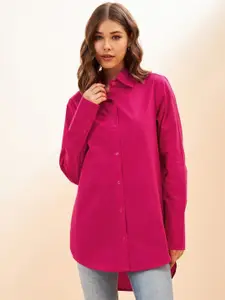 Fab Star Women Comfort Boxy Opaque Casual Shirt