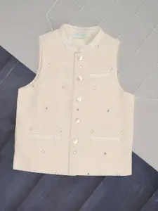indus route by Pantaloons Boys Embroidered Nehru Jacket