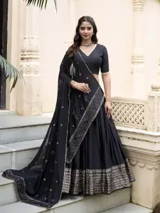 LOOKNBOOK ART Ready to Wear Lehenga & Unstitched Blouse With Dupatta