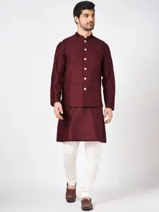 indus route by Pantaloons Men Woven-Design Nehru Jacket