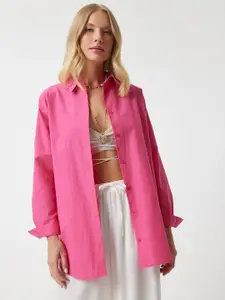 Fab Star Women Comfort Boxy Opaque Casual Shirt