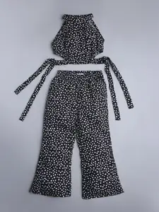taffykids Girls Printed Top with Trousers