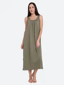 RedRose Cotton Round Neck Longline Side Slits Slip