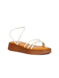 Viviblu Women Leather Flatform Heel Sandals