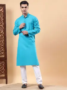 Yugnik Men Regular Pure Cotton Kurta with Pyjamas