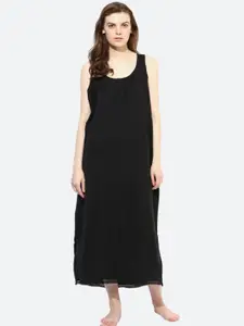 RedRose Cotton Round Neck Longline Side Slits Slip