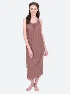 RedRose Cotton Round Neck Longline Side Slits Slip