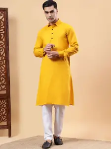 Yugnik Men Regular Pure Cotton Kurta with Pyjamas