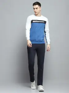 Monte Carlo Men Colourblocked Mid-Rise Tracksuits