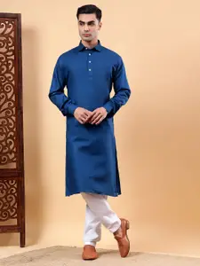 Yugnik Men Regular Pure Cotton Kurta with Pyjamas