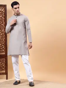 Yugnik Men Regular Pure Cotton Kurta with Pyjamas