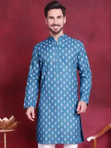 Jompers Men Floral Printed Kurta