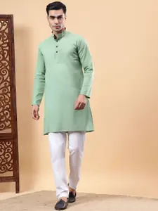 Yugnik Men Regular Pure Cotton Kurta with Pyjamas