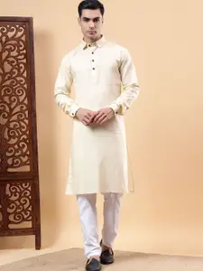 Yugnik Men Regular Pure Cotton Kurta with Pyjamas