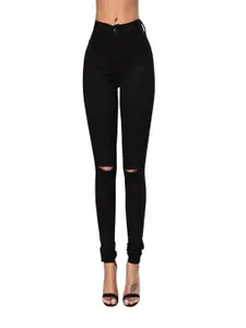 The Roadster Lifestyle Co Women Cotton Skinny-Fit Mid-Rise Jeans