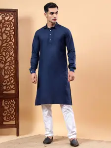 Yugnik Men Regular Pure Cotton Kurta with Pyjamas