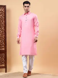 Yugnik Men Regular Pure Cotton Kurta with Pyjamas