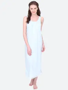 RedRose Cotton Round Neck Longline Side Slits Slip