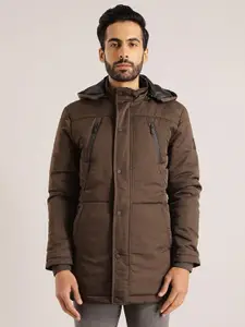 Indian Terrain Men Hooded Solid Casual Insulator Padded Jacket
