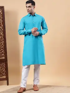 Yugnik Men Regular Pure Cotton Kurta with Pyjamas