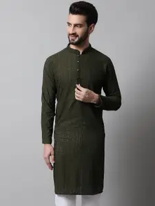 Jompers Men Embroidered Chikankari Kurta