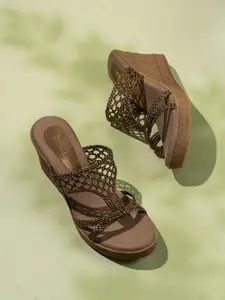 Inc 5 Women Open Toe Wedge Heel Sandals