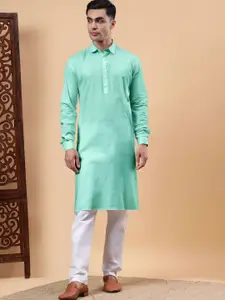 Yugnik Men Regular Pure Cotton Kurta with Pyjamas