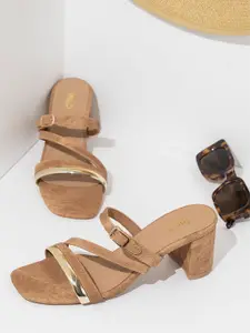 Inc 5 Women Open Toe Block Heel Sandals