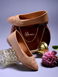 Shoetopia Women Ballerinas with Laser Cuts Flats