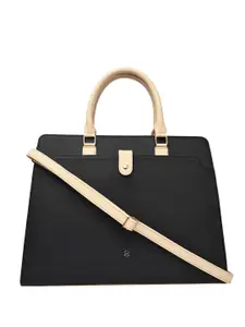 HORRA Women Black 13 Inch Laptop Handbag