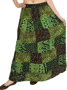 Exotic India Printed Maxi  Skirts