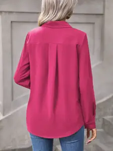 Fab Star Women Comfort Boxy Opaque Casual Shirt