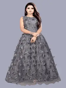 JULEE Women Embroidered Fit & Flare Maxi Dress