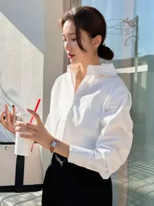 Fab Star Women Comfort Boxy Opaque Printed Casual Shirt